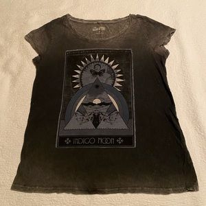 Distressed Lucky Brand Graphic Tee